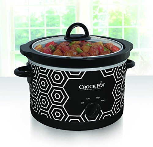 4.5 Quart Portable Slow Cooker – Black & White - Curated Catalog L2