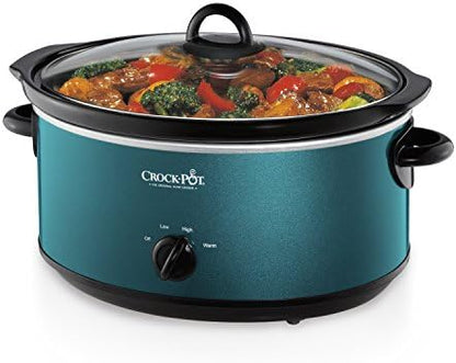 7 Quart Manual Slow Cooker – Turquoise - Curated Catalog J5