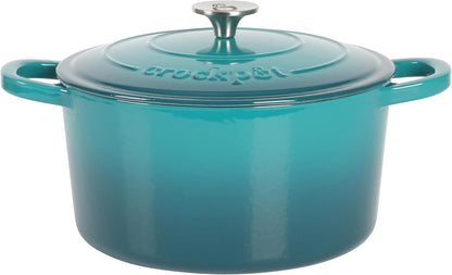 3 Quart Enameled Cast Iron Dutch Oven – Aqua - Curated Catalog P1