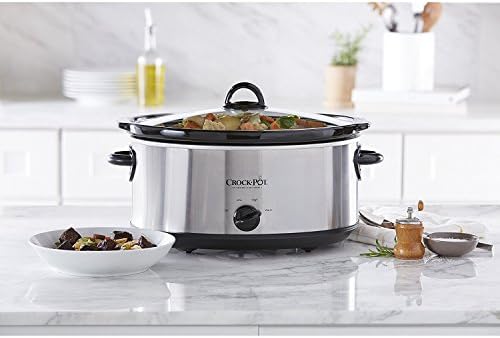 7 Quart Oval Manual Slow Cooker – Stainless Steel - Curated Catalog H7