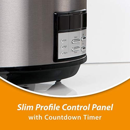 8 Quart Programmable Slow Cooker with Auto Warm - Curated Catalog T7