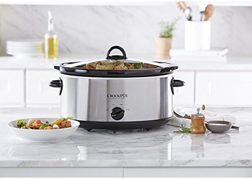 7 Quart Oval Manual Slow Cooker – Stainless Steel - Curated Catalog S1