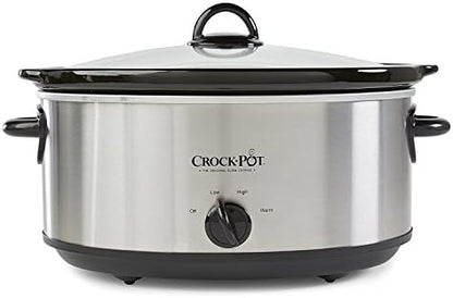 7 Quart Oval Manual Slow Cooker – Stainless Steel - Curated Catalog S1