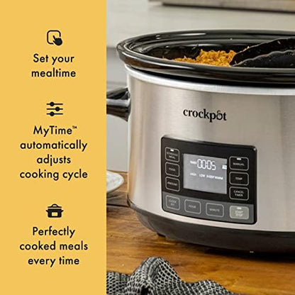 7 Quart Portable Programmable Slow Cooker with Timer - Curated Catalog S0