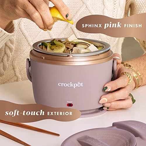 Electric Lunch Box Food Warmer 20oz – Blush Pink - Curated Catalog N4