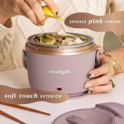 Electric Lunch Box Food Warmer 20oz – Blush Pink - Curated Catalog N4