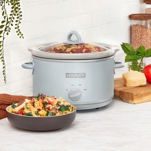 4.5 Quart Manual Slow Cooker – Macaroon Blue - Curated Catalog B4