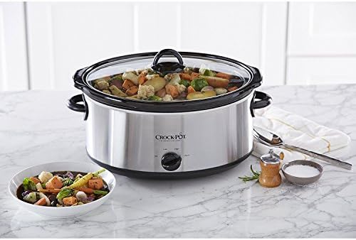 7 Quart Oval Manual Slow Cooker – Stainless Steel - Curated Catalog S1