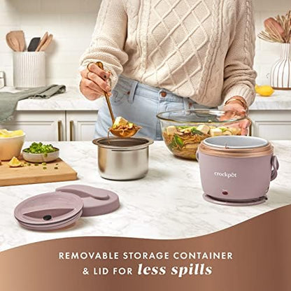 Electric Lunch Box Food Warmer 20oz – Blush Pink - Curated Catalog N4