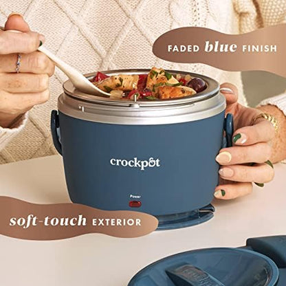 Electric Lunch Box Food Warmer 20oz – Faded Blue - Curated Catalog X4