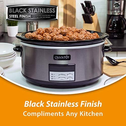 8 Quart Programmable Slow Cooker with Auto Warm - Curated Catalog T7