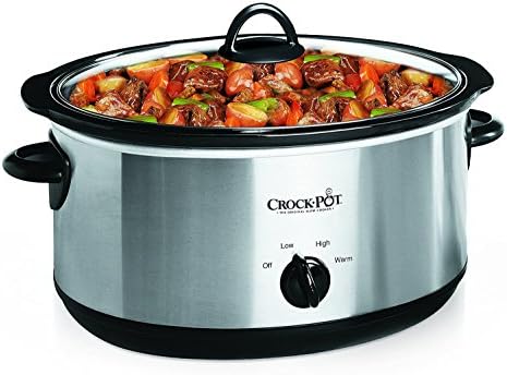 7 Quart Oval Manual Slow Cooker – Stainless Steel - Curated Catalog H7