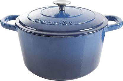 3 Quart Enameled Cast Iron Dutch Oven – Aqua - Curated Catalog D7