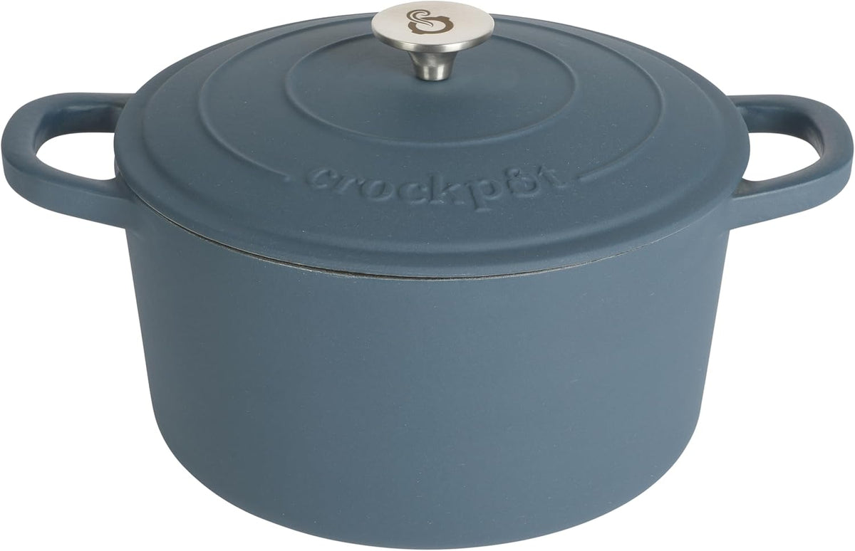 3 Quart Enameled Cast Iron Dutch Oven – Aqua - Curated Catalog P1