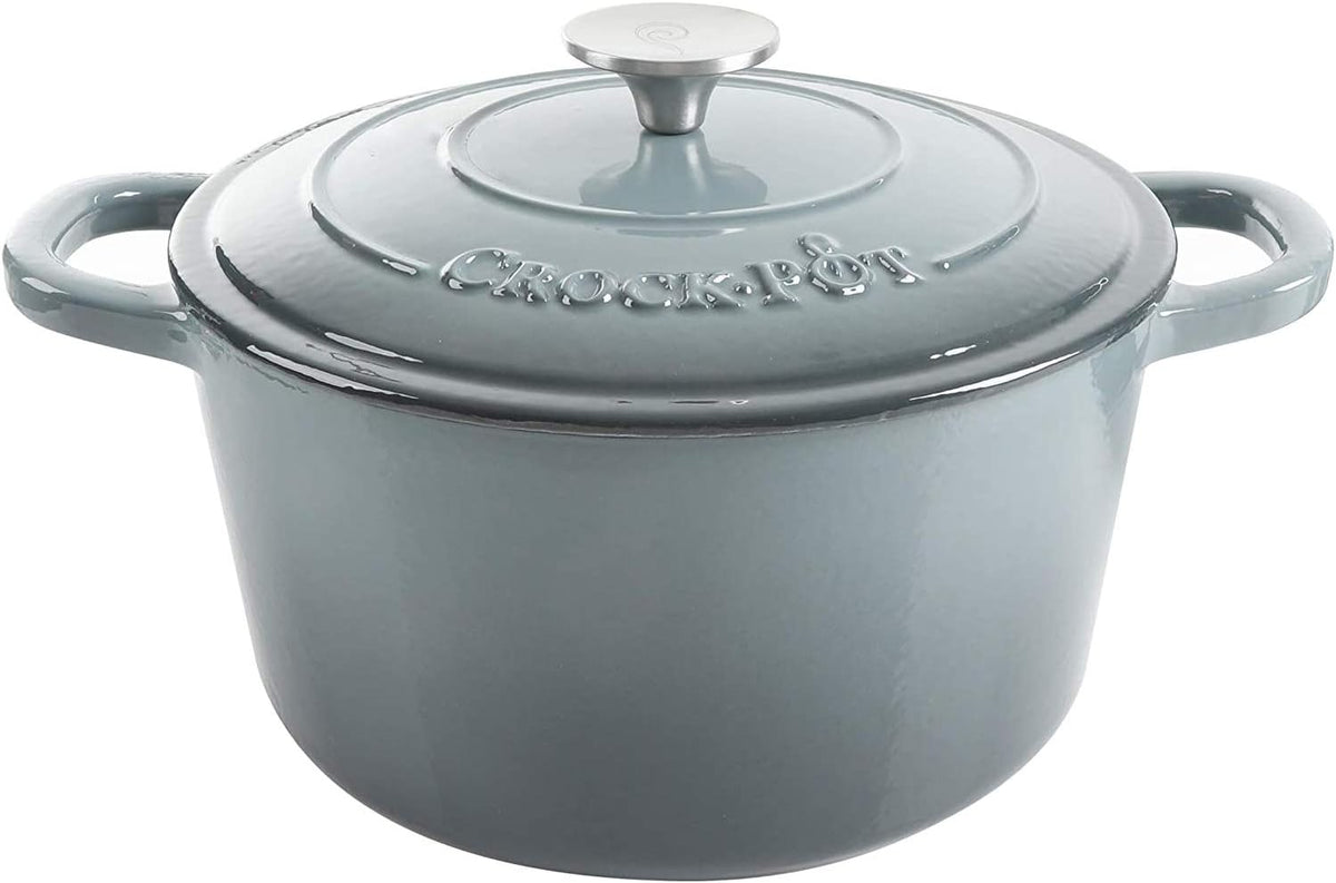 3 Quart Enameled Cast Iron Dutch Oven – Aqua - Curated Catalog W9