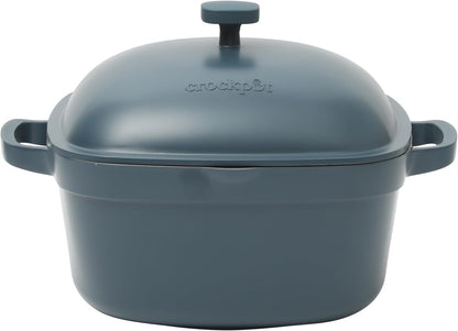 3 Quart Enameled Cast Iron Dutch Oven – Aqua - Curated Catalog W9